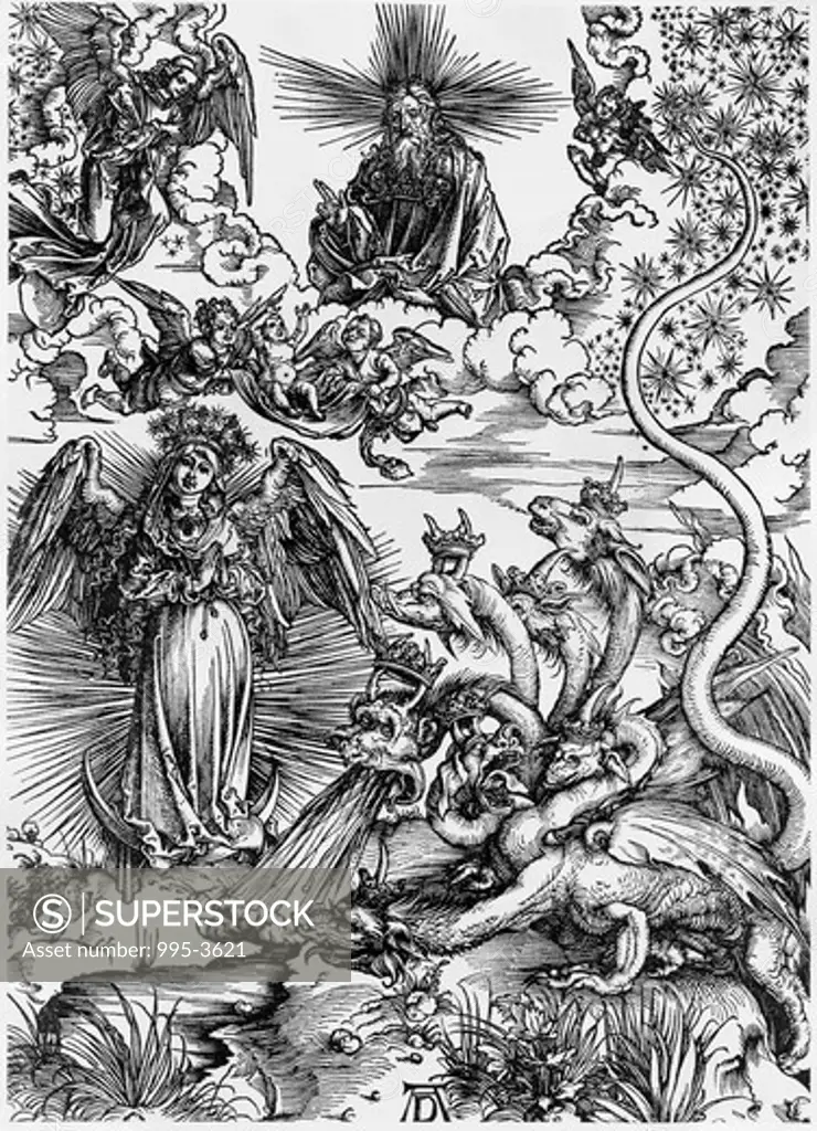 The Apocalyptic Woman Albrecht Durer (1471-1528 German) Engraving 