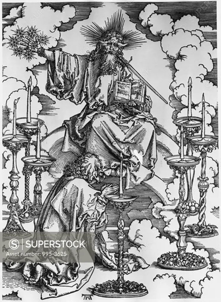 Vision of the Seven Candlesticks Albrecht Durer (1471-1528 German) Engraving