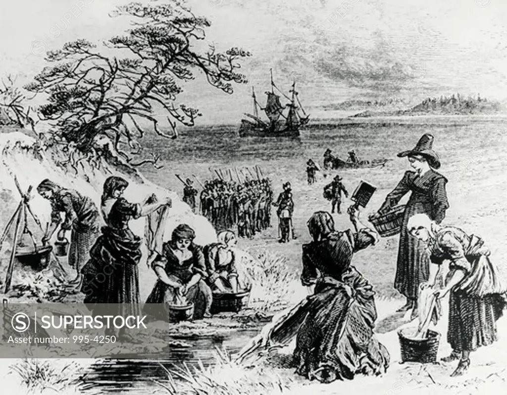 Landing of the Mayflower on Cape Cod 1620 American History