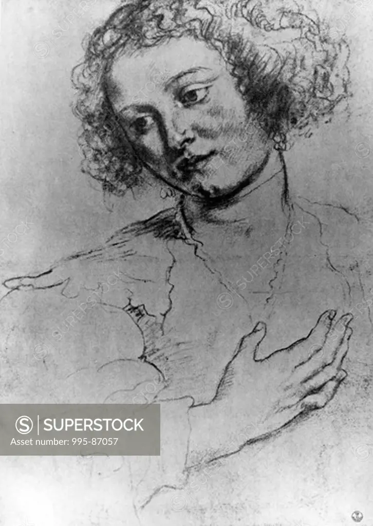 Study for the figure of Magdalen for the Painting of Maria, Adored by the Saints by unknown artist, Italy, Florence