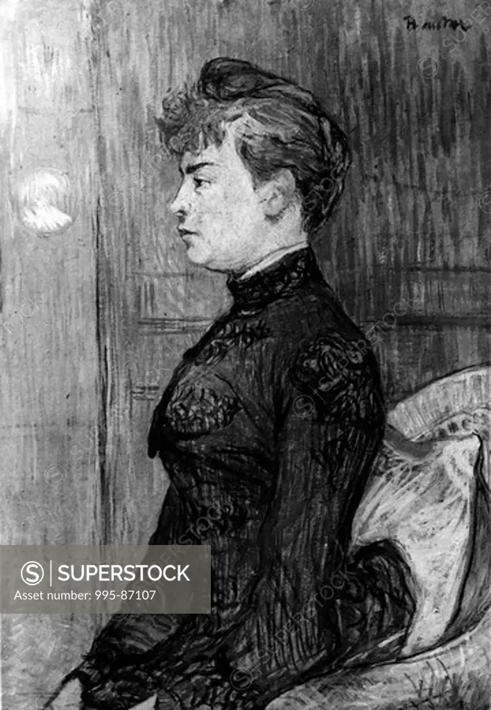 Young Woman by Henri de Toulouse-Lautrec, 1864-1901
