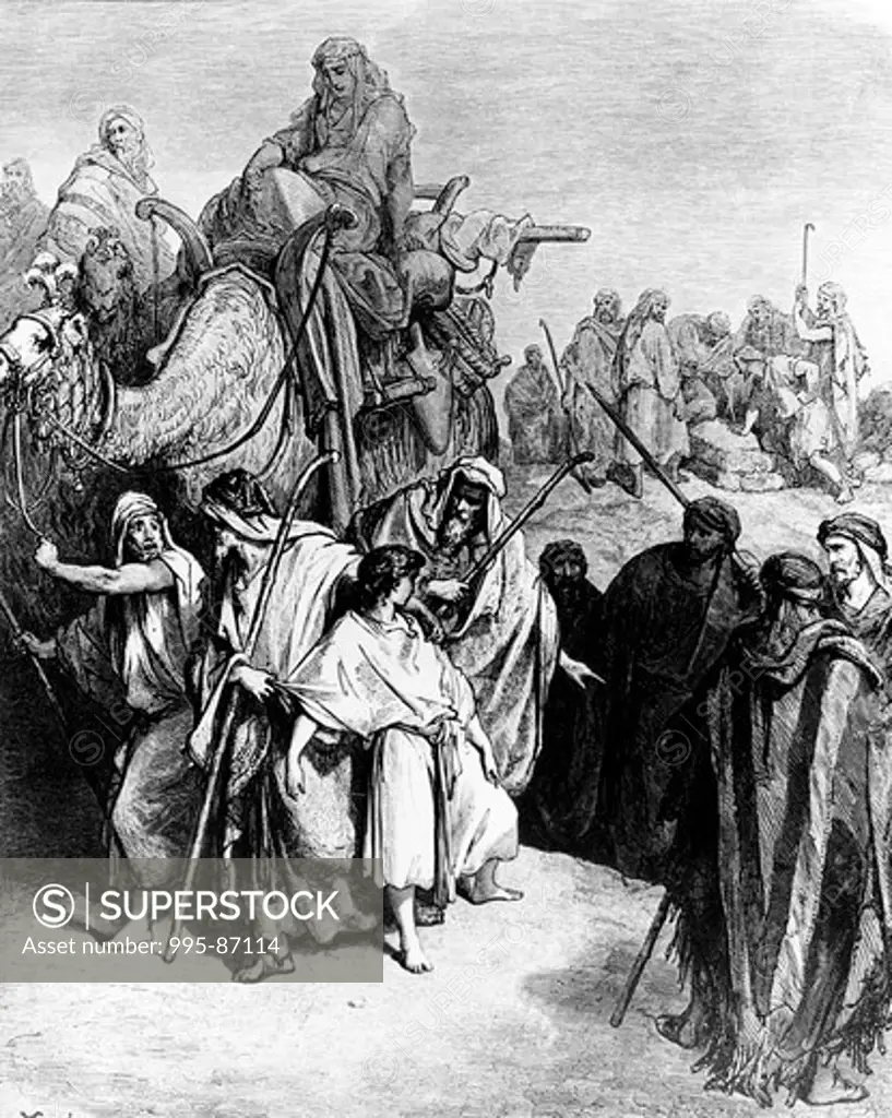 Joseph Being Sold by His Brethren by Gustave Dore, 1832-1883