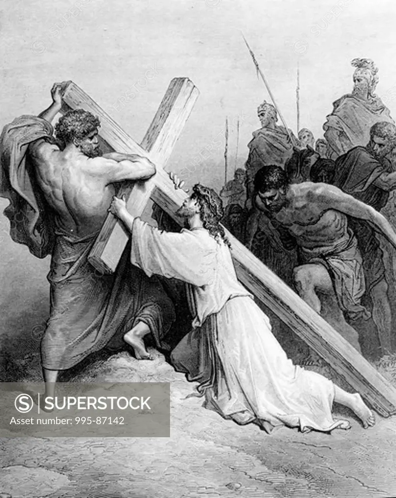 Christ Bearing the Cross by Gustave Dore, 1832-1883