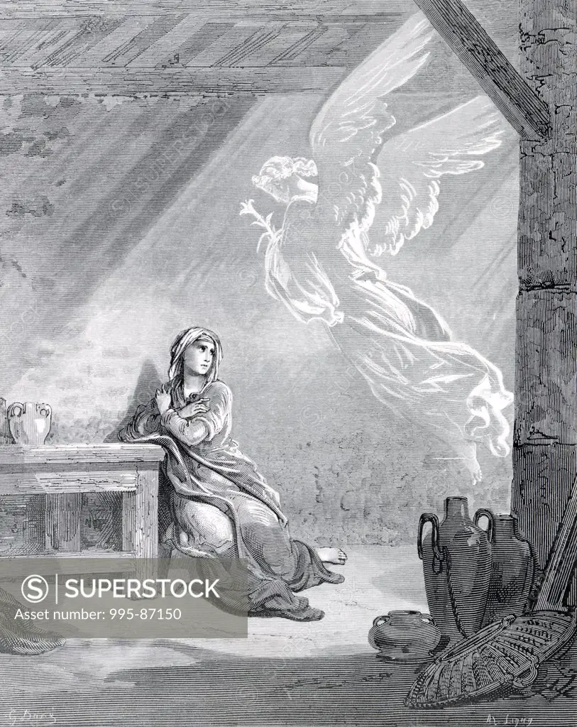 The Annunciation by Gustave Dore, 1832-1883