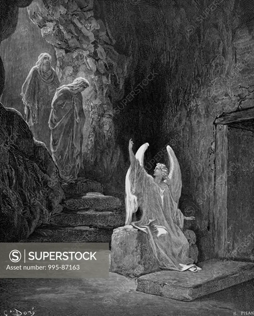 The Angel Seated Upon the Stone by Gustave Dore, 1832-1883