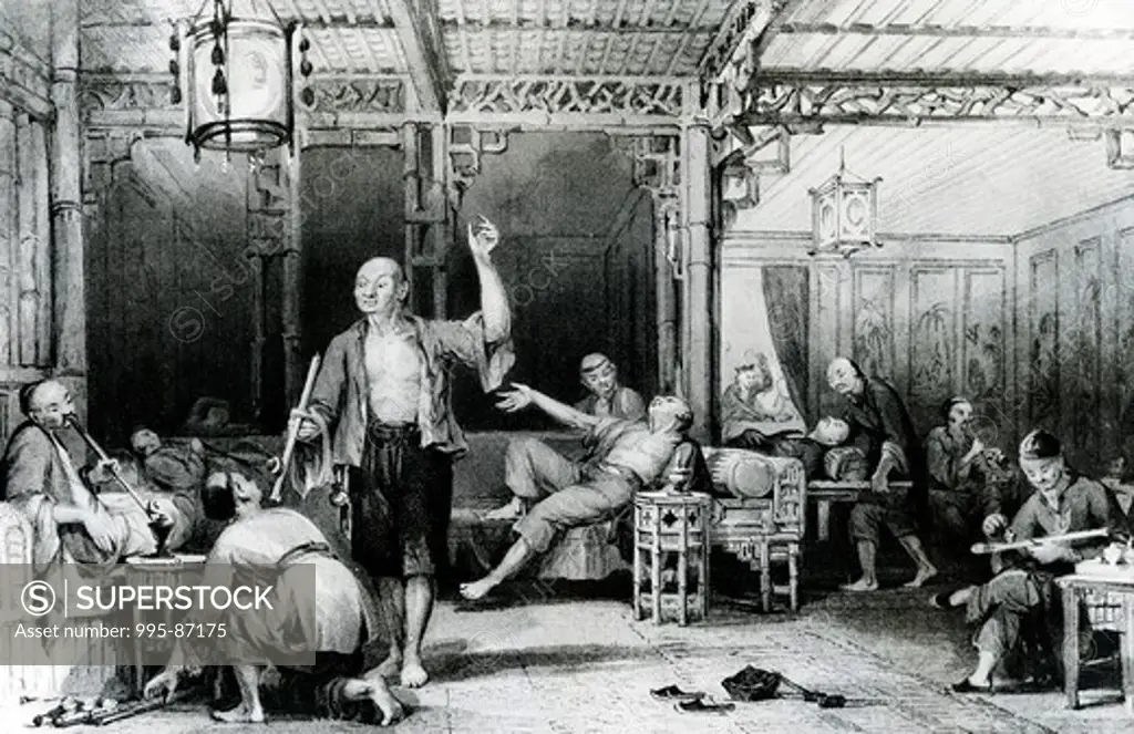 Chinese Opium Place by unknown artist, 19th Century