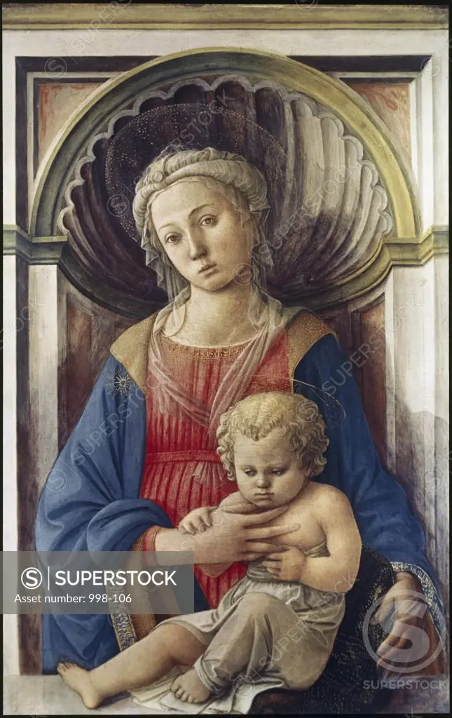 Madonna & Child  1440-45 Filippo Lippi (ca. 1406-1469 Italian) Tempera on board National Gallery of Art, Washington, D.C., USA