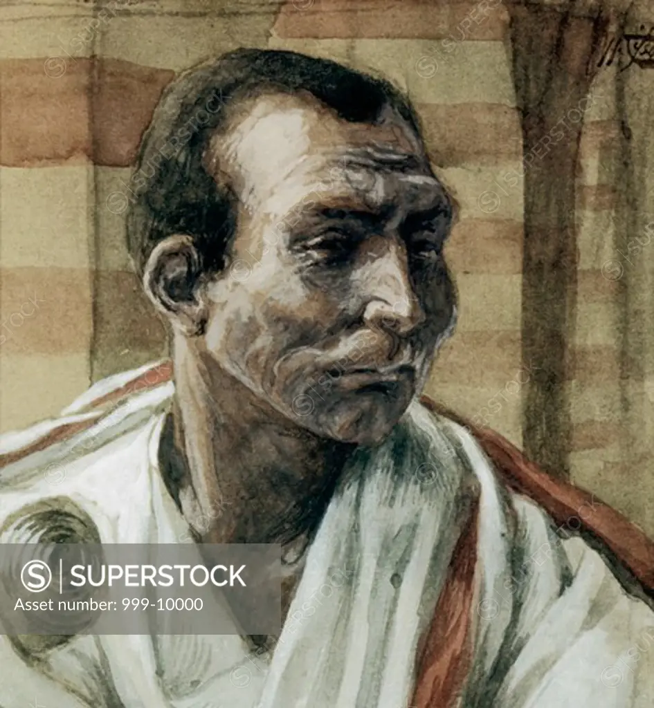 Portrait Of Pontius Pilate  James Tissot (1836-1902 French) 