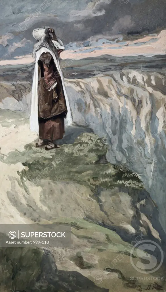 Moses on the Mountain During the Battle James Tissot  (1836-1902 French) Jewish Museum, New York City