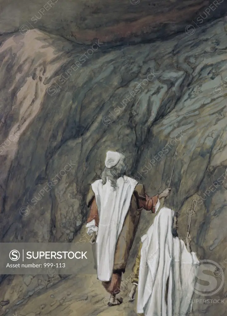 Moses and Aaron go up to Mount Sinai James Tissot (1836-1902/French) Jewish Museum, New York