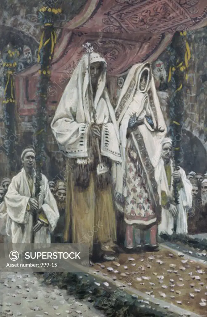 Betrothel of the Virgin and Joseph James Tissot (1836-1902 French)