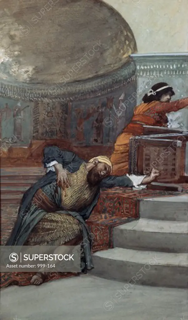 Eglon Slain by Ehud James Tissot (1836-1902 French) Jewish Museum, New York City