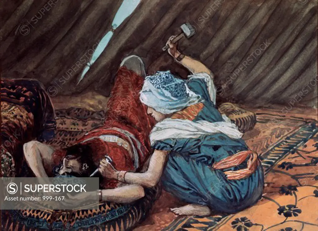 Jael Smote Sisera and Slew Him James Tissot (1836-1902 French) Jewish Museum, New York