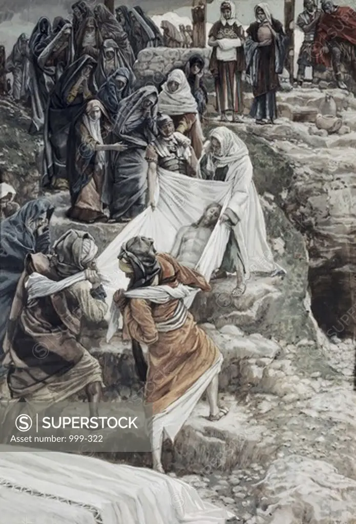 Body of Jesus Carried to the Stone of Anointing James Tissot (1836-1902/French)