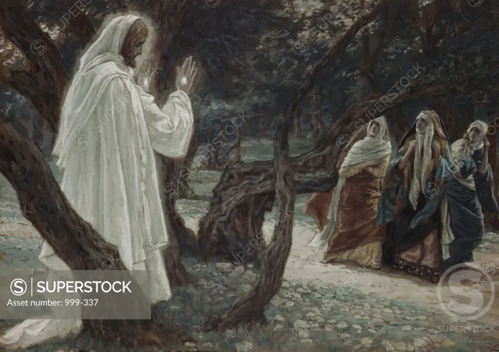 Christ Appears to the Holy Women  James Tissot (1836-1902/ French) Watercolor on Paper
