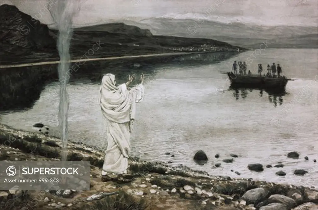 Christ Appears on the Borders of the Tiberius Sea James Tissot (1836-1902/French)