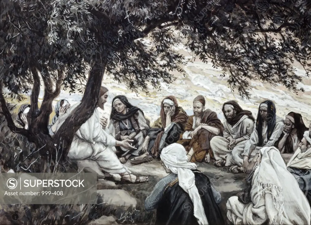 Christ's Exhortation to the Twelve Apostles James Tissot (1836-1902/French)
