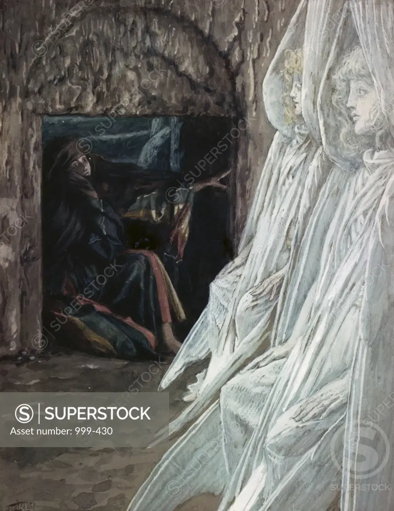 Mary Magdalene in the Tomb  James Tissot (1836-1902 French)