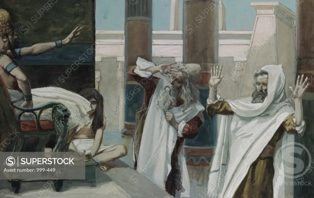 Moses Leaveth Pharaoh in Anger  James J. Tissot (1836-1902/French)  Jewish Museum, New York 