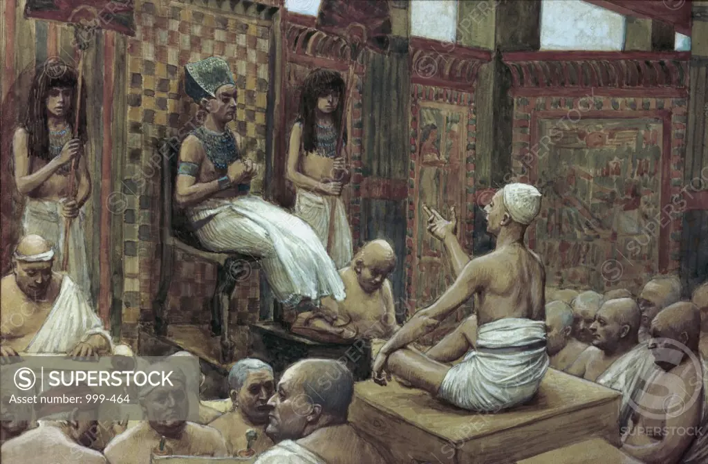 Joseph Interprets Pharaoh's Dream  James J. Tissot (1836-1902/ French)  Jewish Museum, New York 