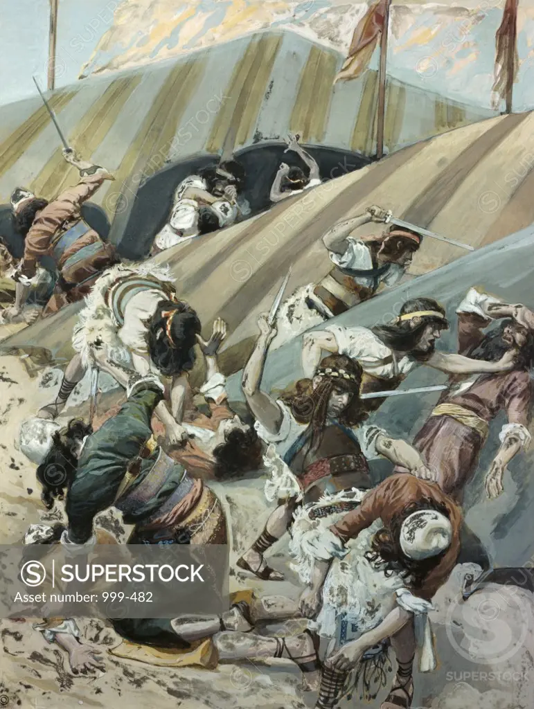 The Massacre of the Idolators  James J. Tissot (1836-1902/French)  Jewish Museum, New York 