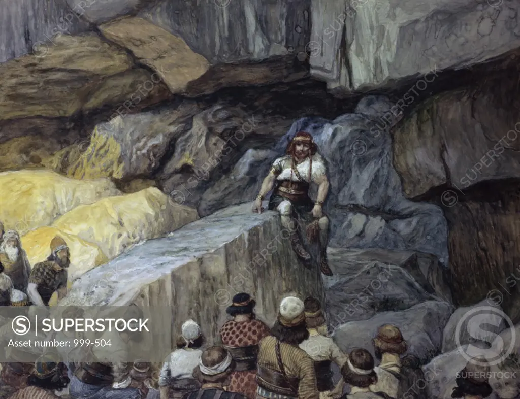 Samson in the Caves of Etam James J. Tissot (1836-1902/French) Jewish Museum, New York, USA