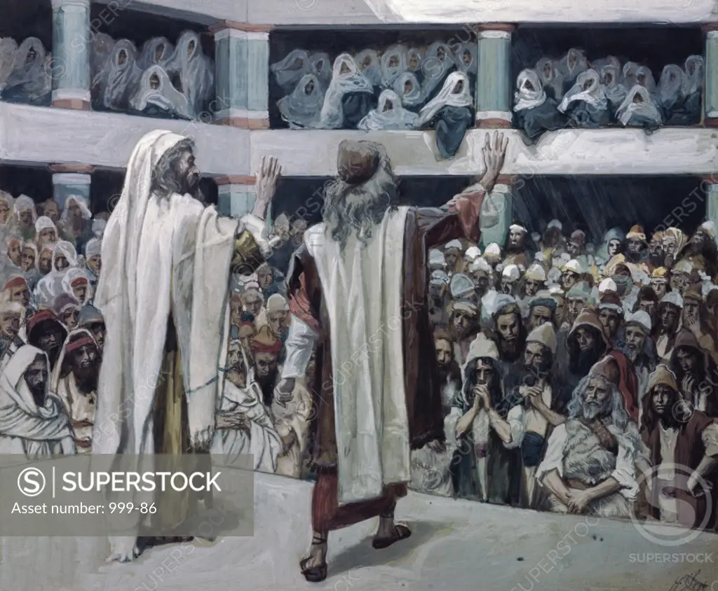 Moses and Aaron Speak to the People  Watercolor on paper  James J. Tissot (1836-1902/French)  Jewish Museum, New York 