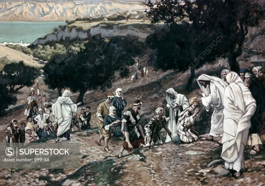 Jesus Healing the Lame and the Blind James Tissot (1836-1902 French)