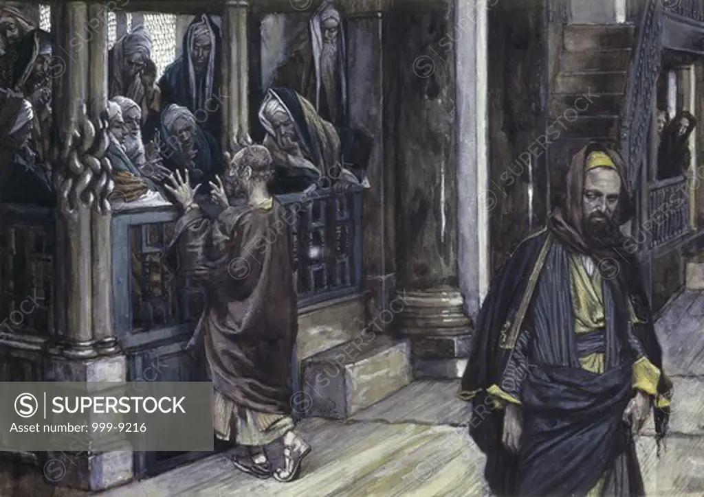 Judas Goes to the High Priests James Tissot (1836-1902/French)