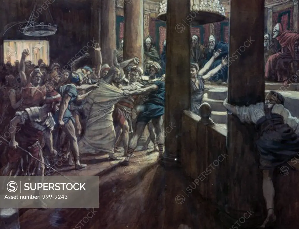 Jesus Taken Before Annas James Tissot (1836-1902 French) 