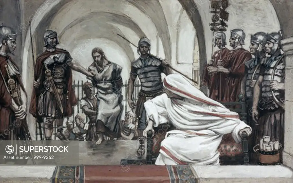 Jesus Led Back from Herod to Pilate James Tissot (1836-1902/French)