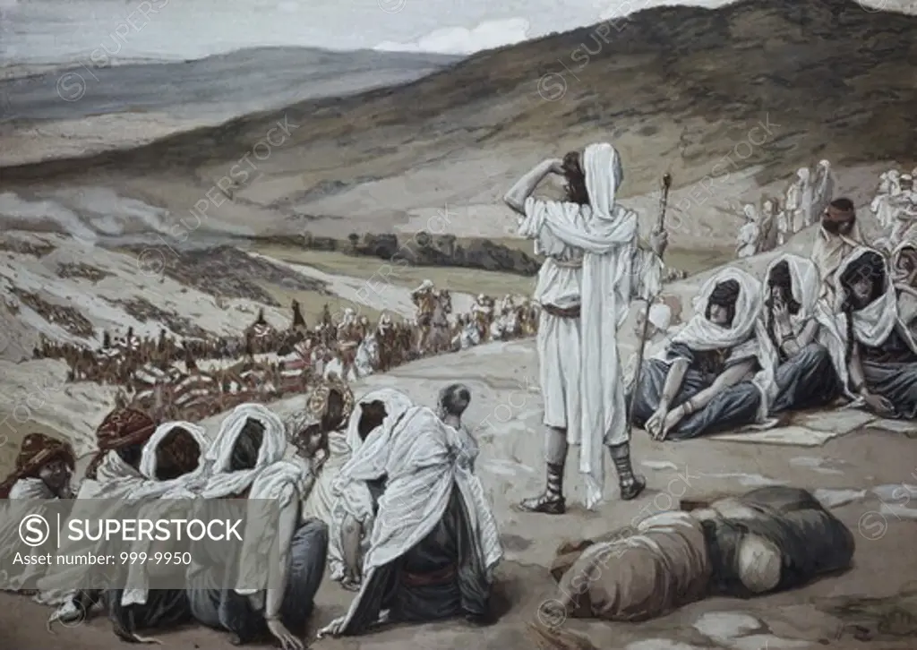 Jacob Sees Esau Coming to Meet Him  James Tissot (1836-1902 French) Jewish Museum, New York, USA